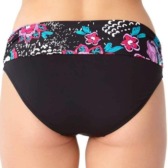NWT Anne Cole That's a Wrap Wild Flower Fold over Bikini Bottom sz XS - Picture 2 of 9